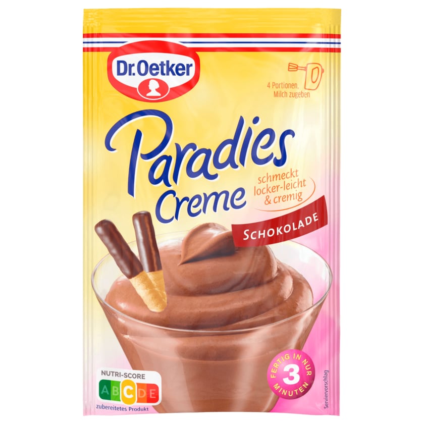 Dr. Oetker Paradies-Creme Schokolade 74g
